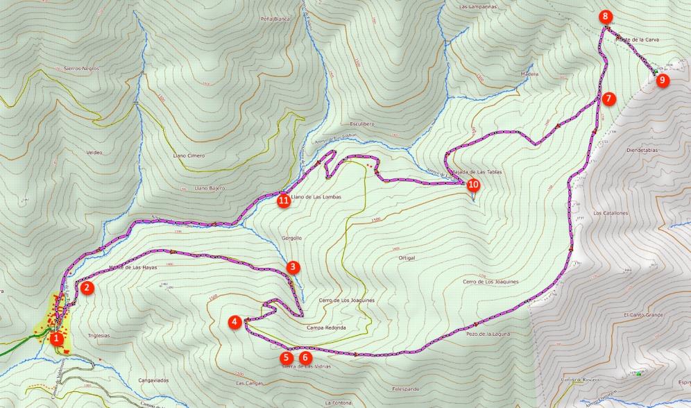 Itinerario Pico Mahón