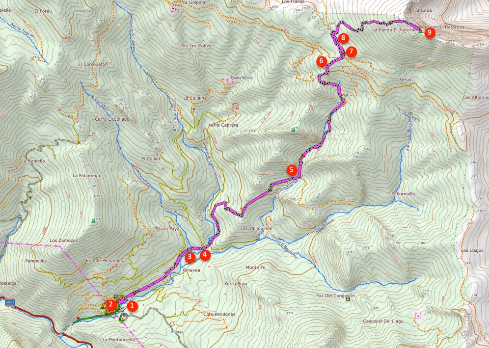 Itinerario Tiatordos