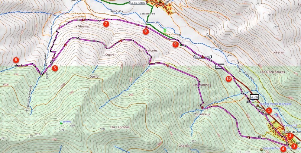 Route Braña de Pereda