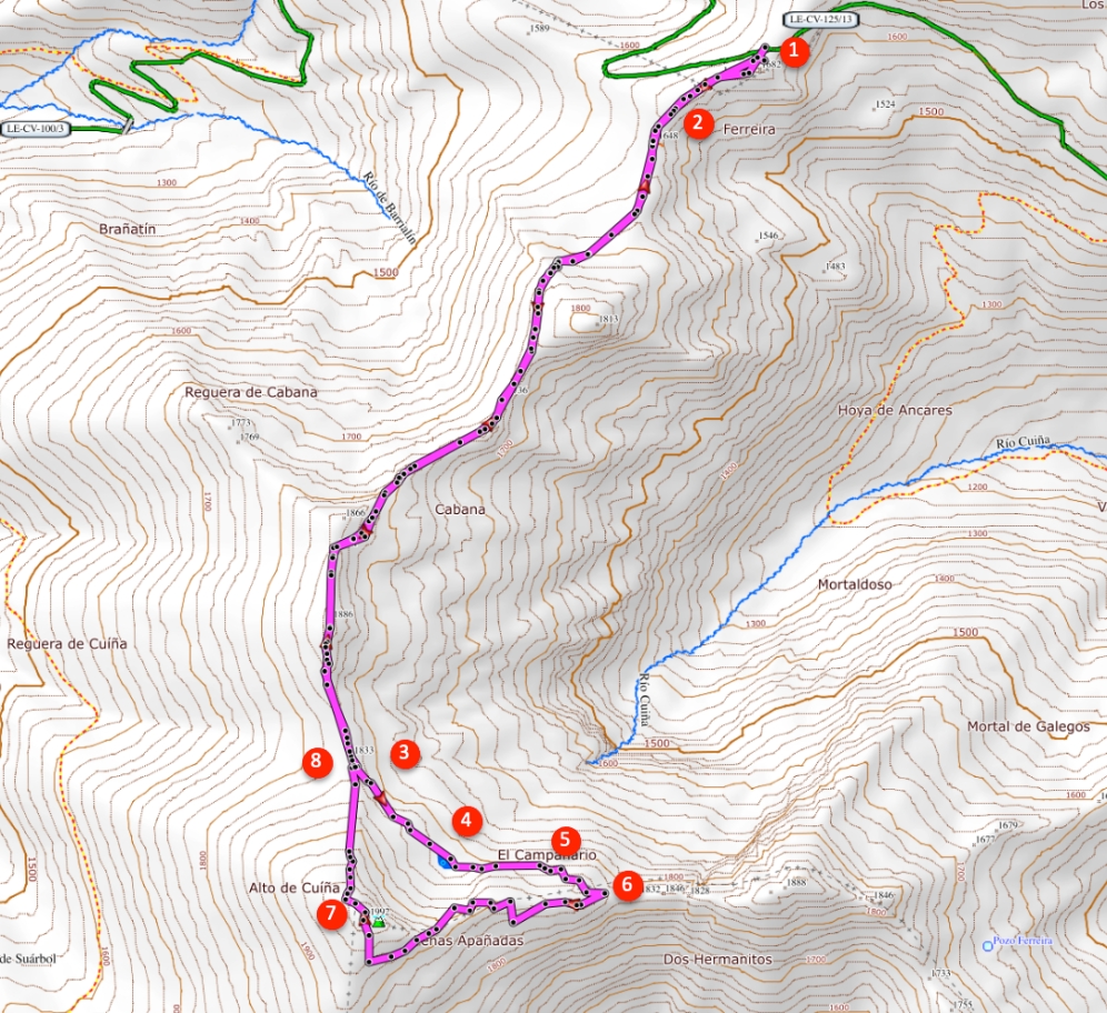 Itinerario Pico Cuiña