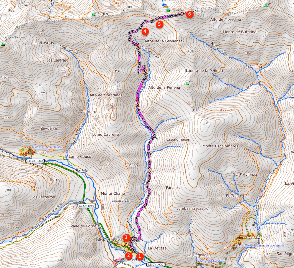 Ruta Teso Mular