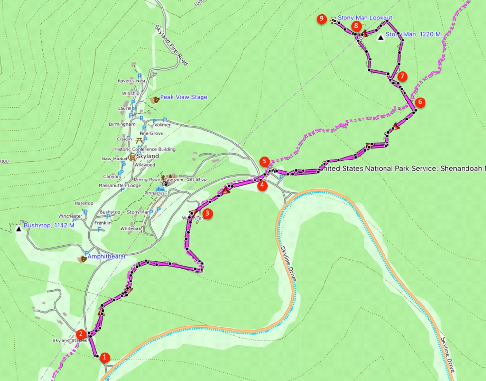 Route Stony Man