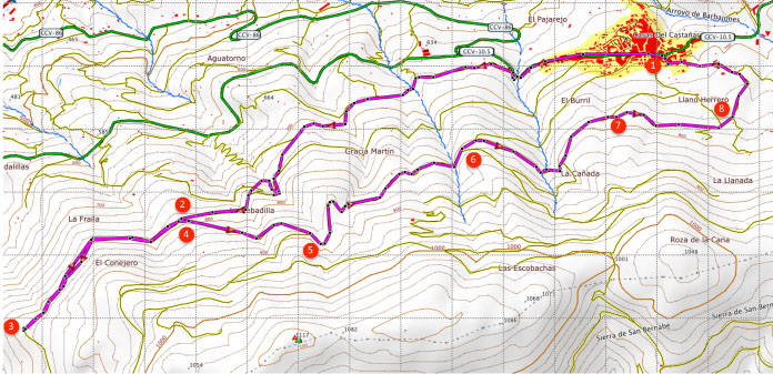 Route Die Dreschtenne von San Bernabé