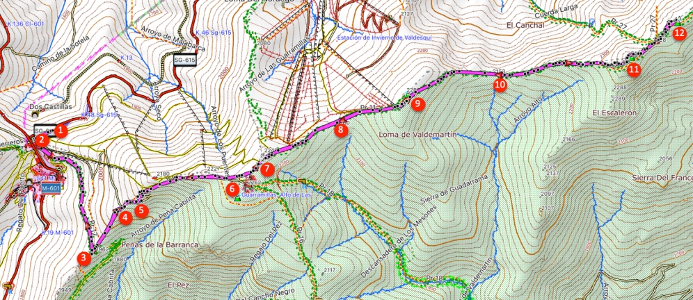 Route Cabezas de Hierro