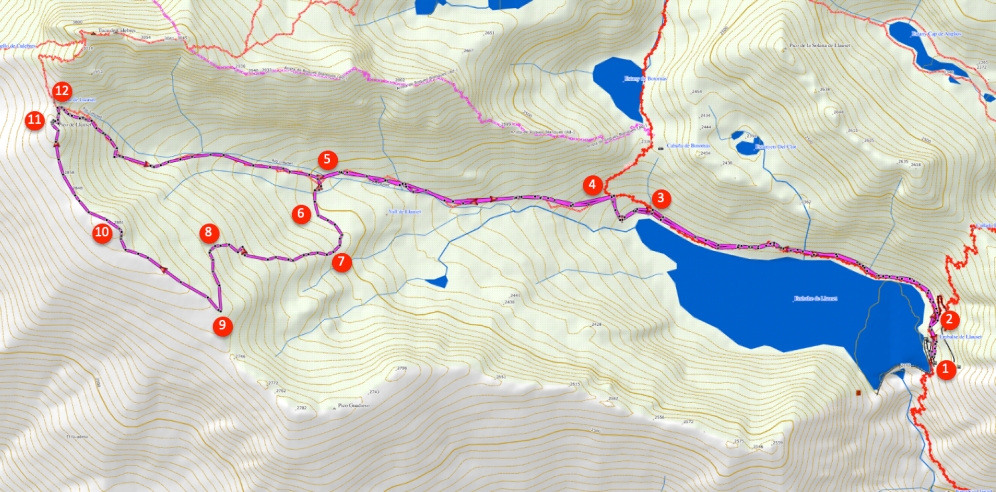 Itinerario Pico de Llauset