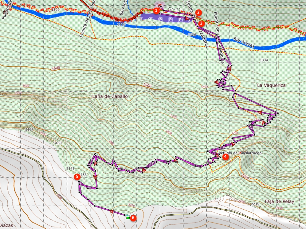 Route Punta Acuta