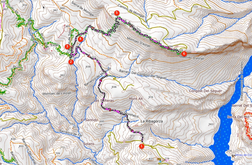 Itinerario Montsec