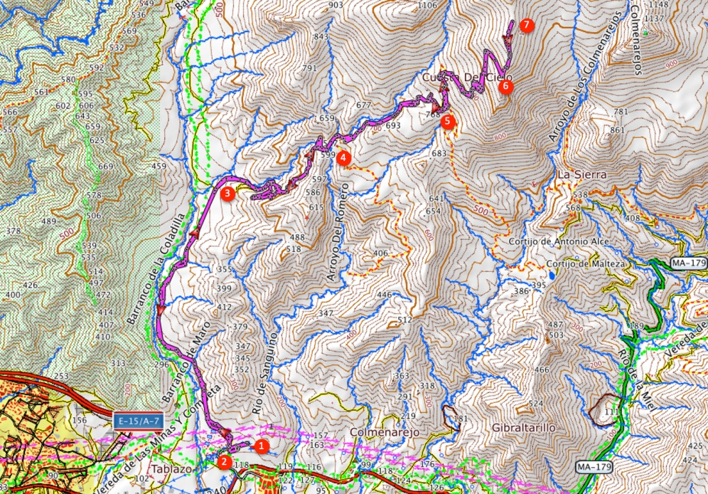 Route Cuesta del Cielo