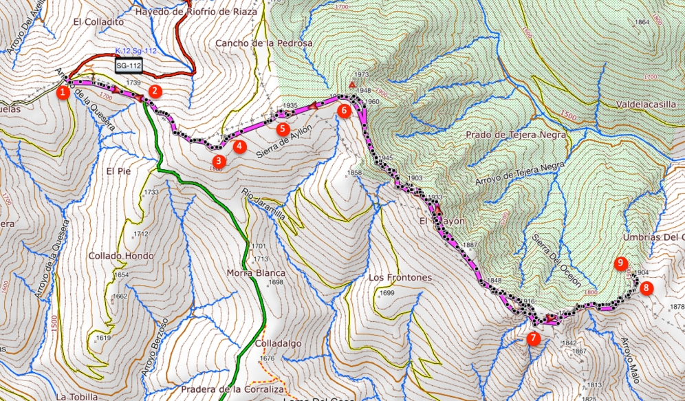 Itinerario Atalaya