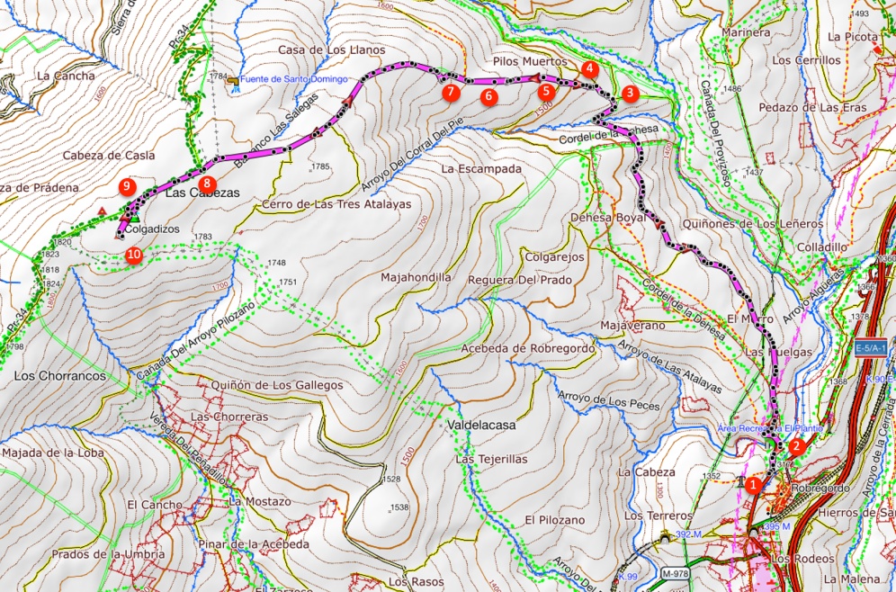 Itinerario Pico Colgadizos