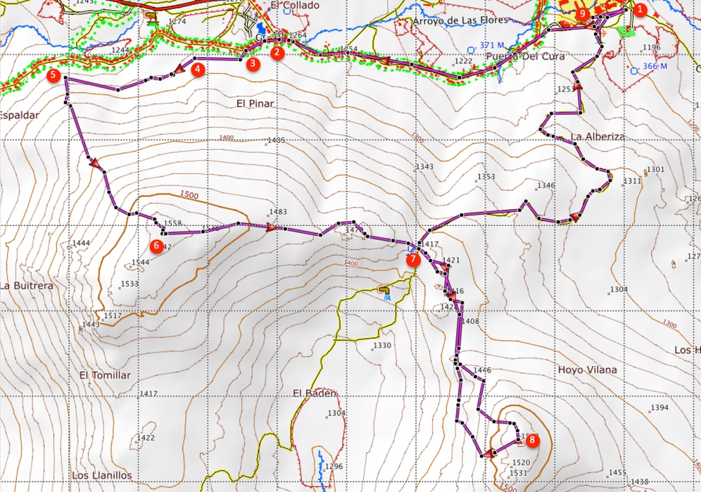 Itinerario Le Vette di Bustarviejo