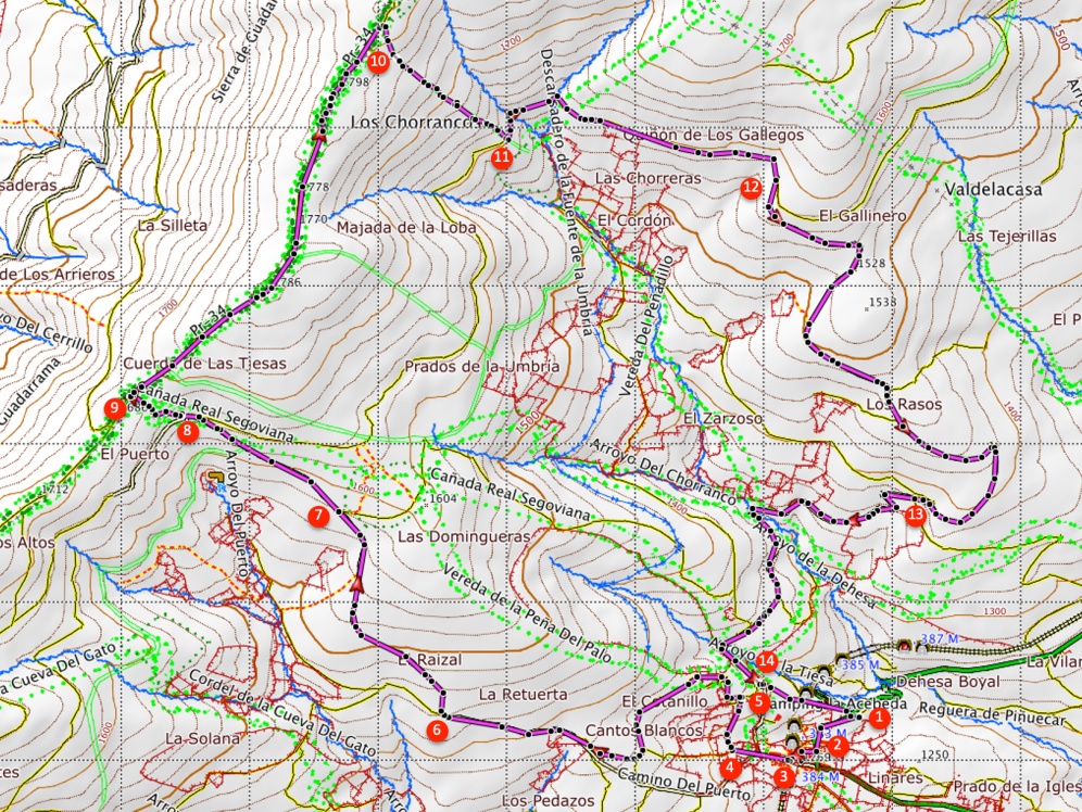 Route Der Pass von La Acebeda