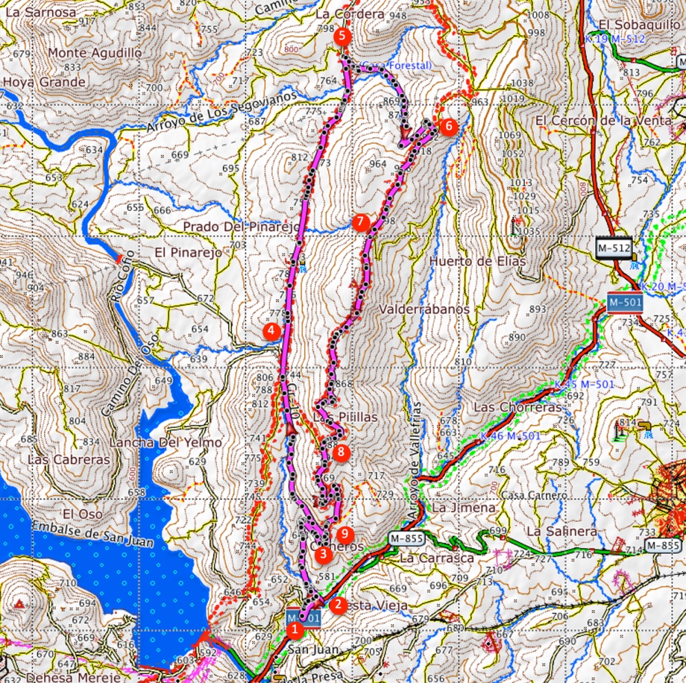 Itinerario Pista del Infante