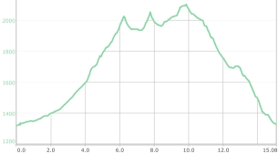 Profilo del percorso Pico el Cuadro 