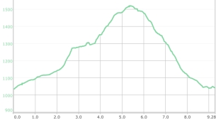 Profilo del percorso Pico Almonga 