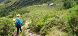 Abstieg zur Berghütte von Candecaballos