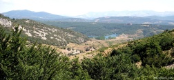 View over the Reservoir of Cervera-Ruesga