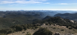 Views on the ascent to Punta Margiani Pubusa