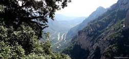 Aussicht auf dem Aufstieg zum Kloster von Montserrat