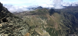 Uitzicht op de klim naar de Pico Robiñera