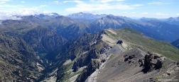 Uitzicht op de klim naar de Pico Robiñera