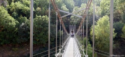 Suspension bridge over the River Noguera Ribagorzana