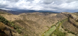 Uitzicht op de vallei van de Lozoya