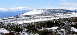 Winterliche Landschaft in der Nähe der Reajos