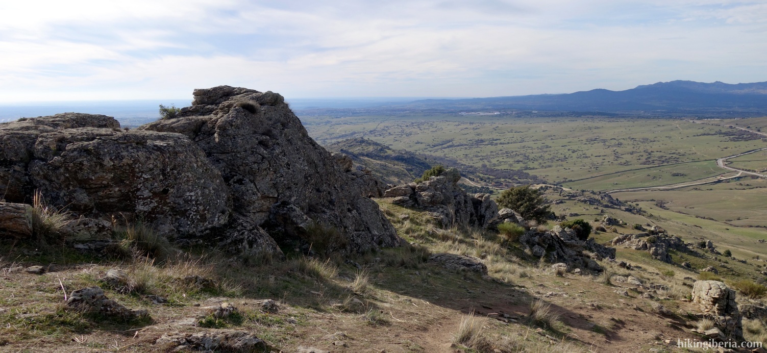View during the ascent to the Cerro de San Pedro