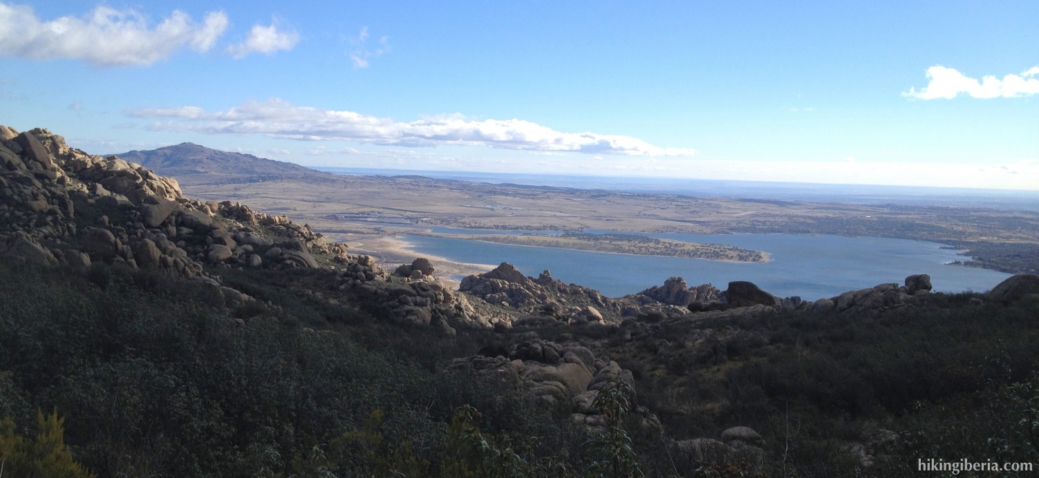 View over the Reservoir of la Santillana
