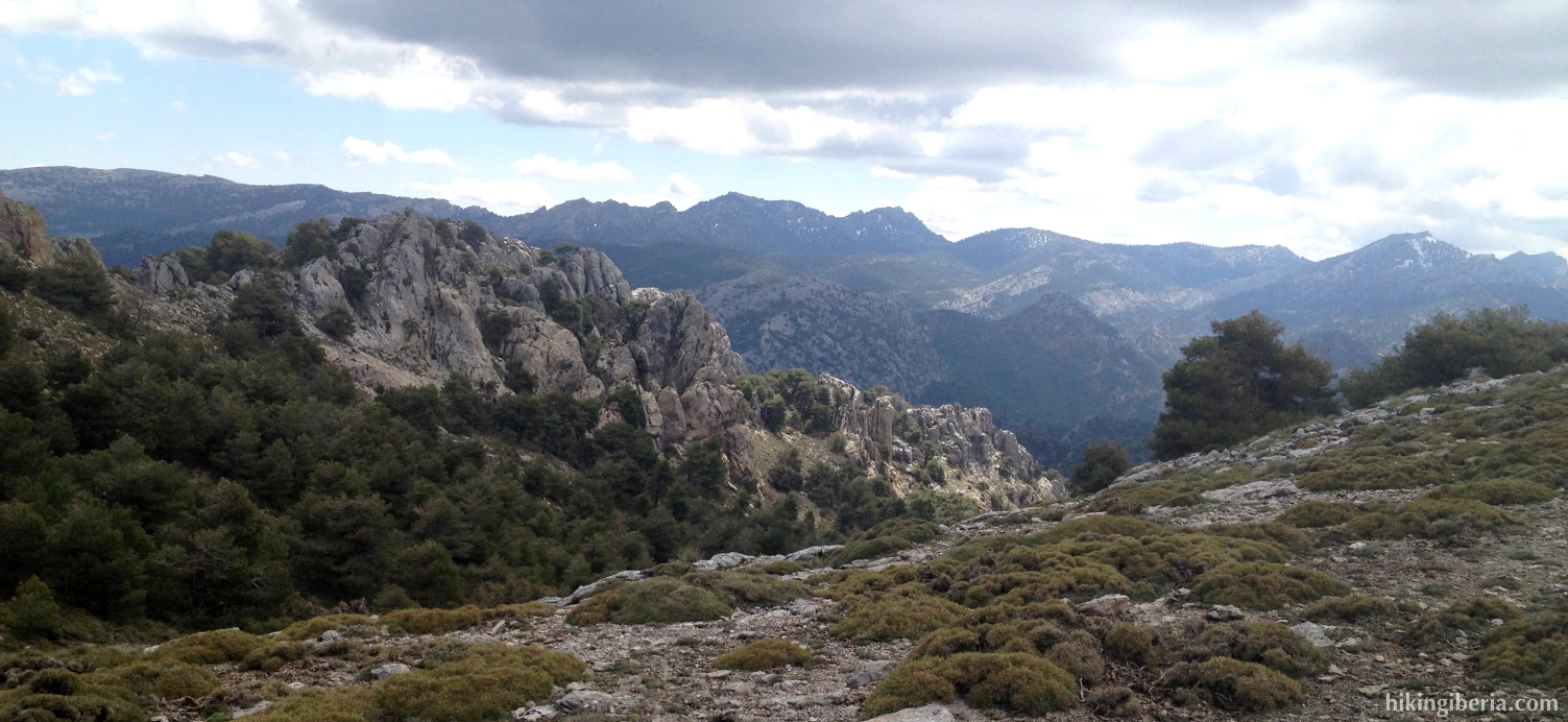 Aussicht ab der Loma de los Castellones