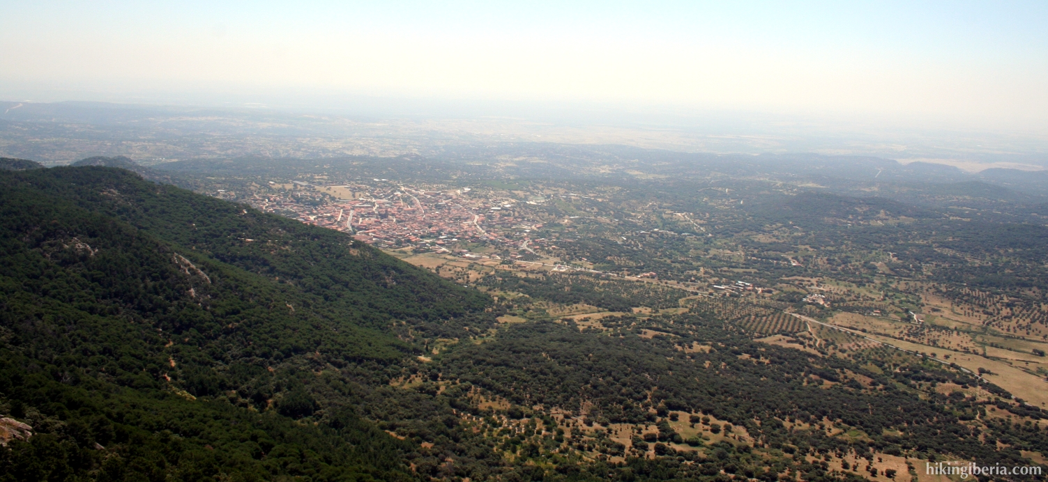Uitzicht op de vallei van Cenicientos